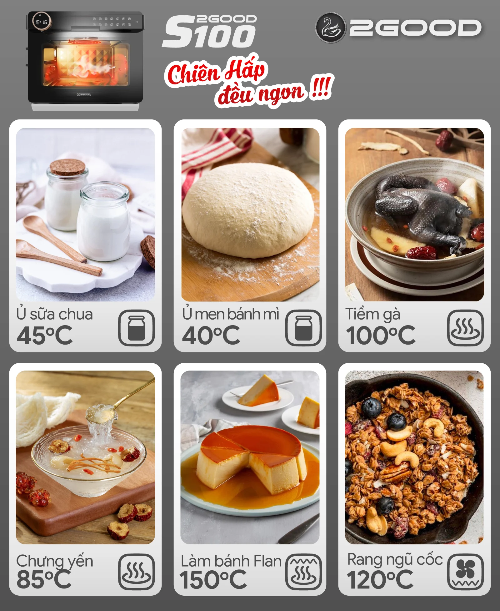 Nồi Chiên Không Dầu Hơi Nước 20 Lít&nbsp;